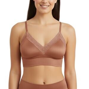 Aerie Sunnie Lace Padded Triangle Bralette Women’s Cameo Rose NWT Size XL